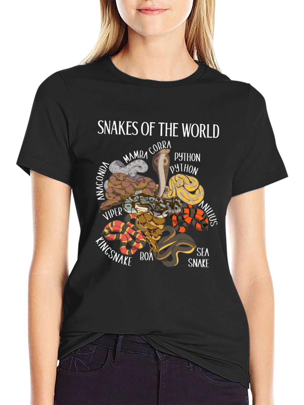 Snakes of the World Graphic T-Shirt