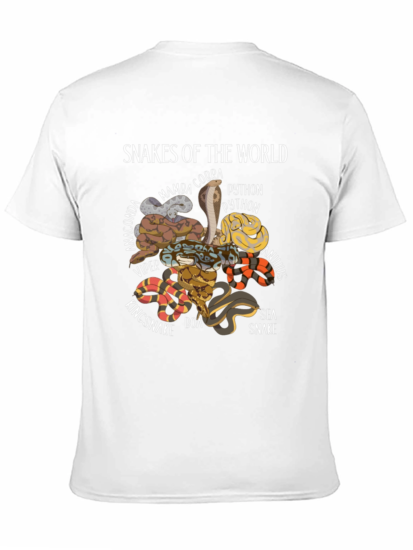 Snakes of the World Graphic T-Shirt