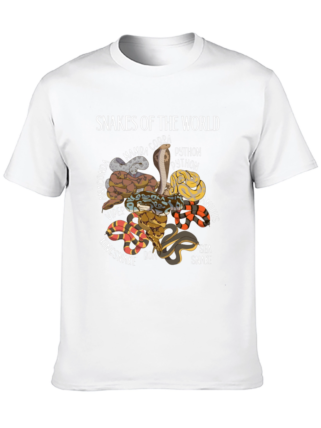 Snakes of the World Graphic T-Shirt