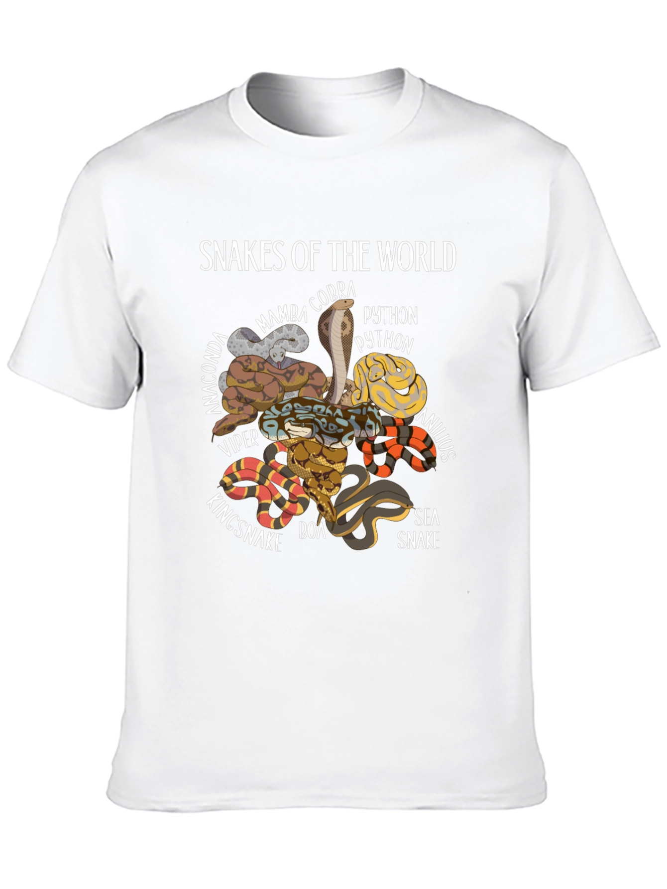 Snakes of the World Graphic T-Shirt