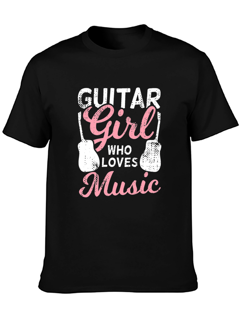 Guitar Girl Music Lover Graphic T-Shirt
