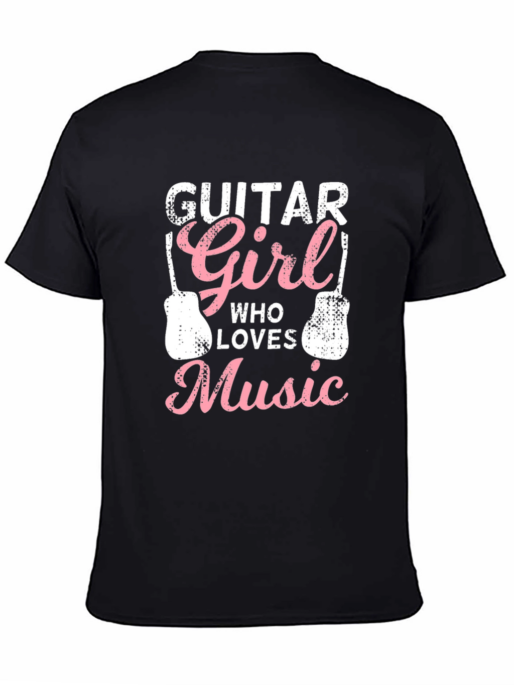 Guitar Girl Music Lover Graphic T-Shirt