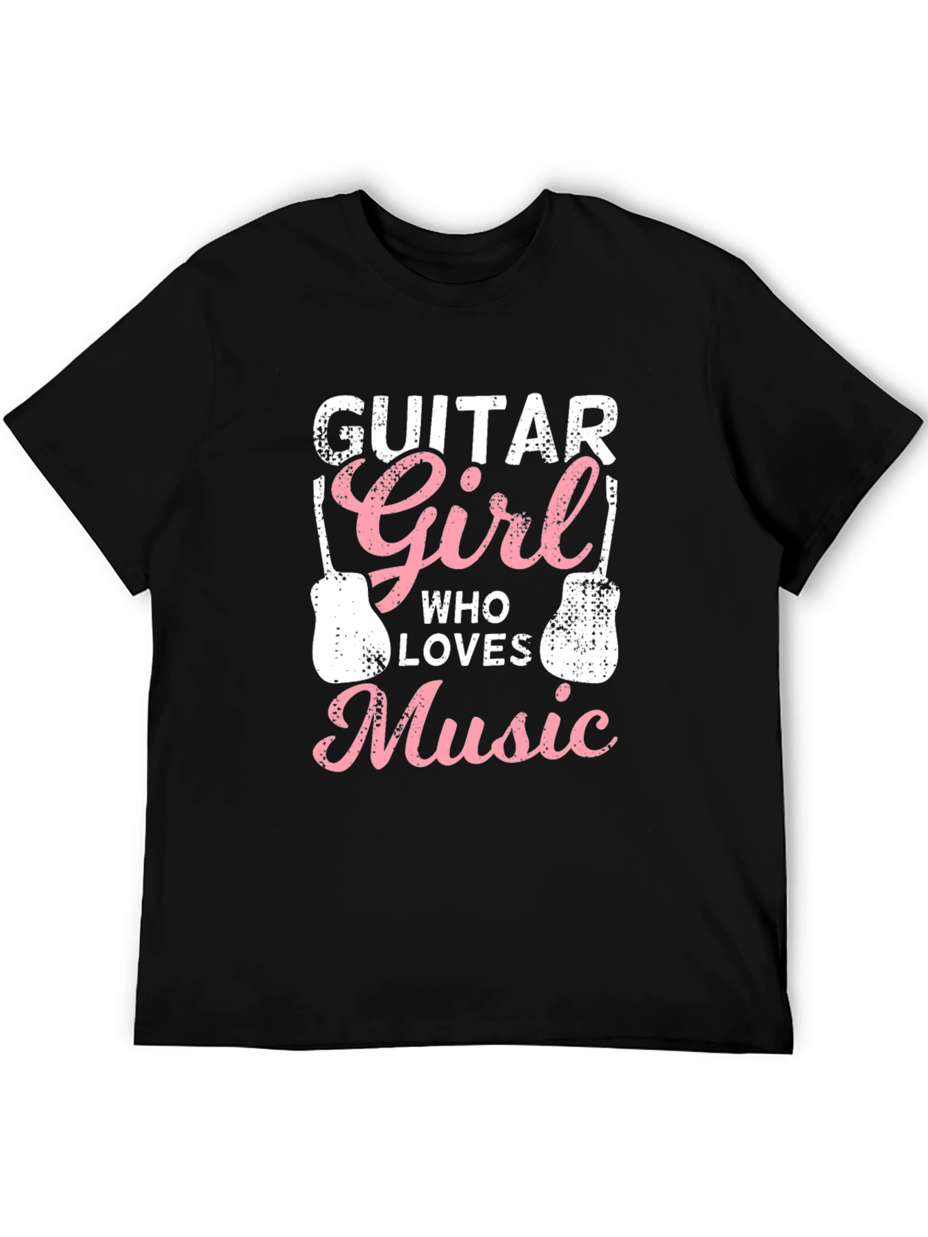 Guitar Girl Music Lover Graphic T-Shirt