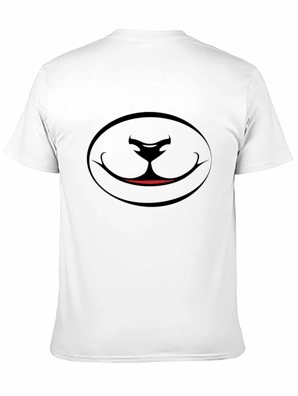 Black Cartoon Face Graphic Tee
