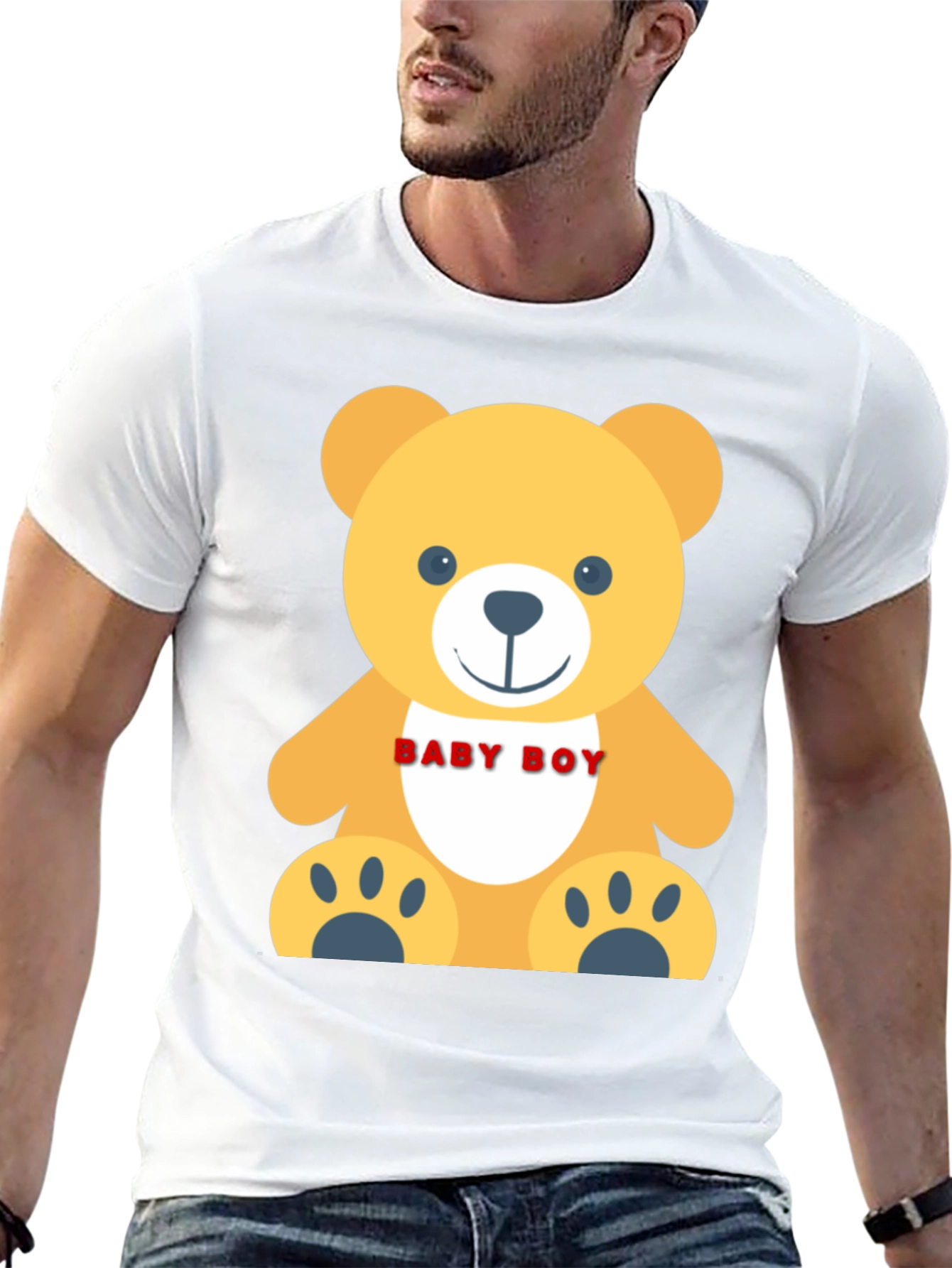 Baby Boy Teddy Bear Graphic T-Shirt