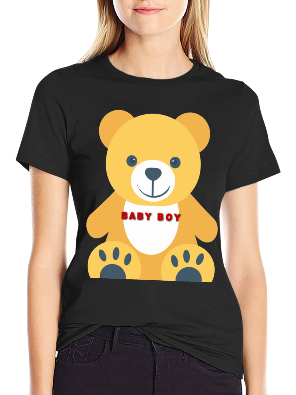 Baby Boy Teddy Bear Graphic T-Shirt