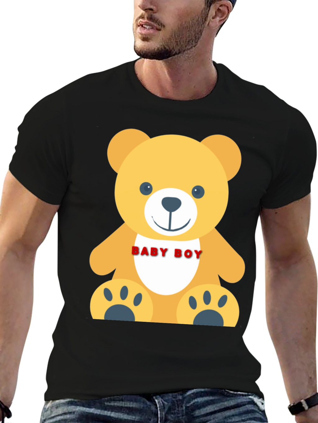 Baby Boy Teddy Bear Graphic T-Shirt