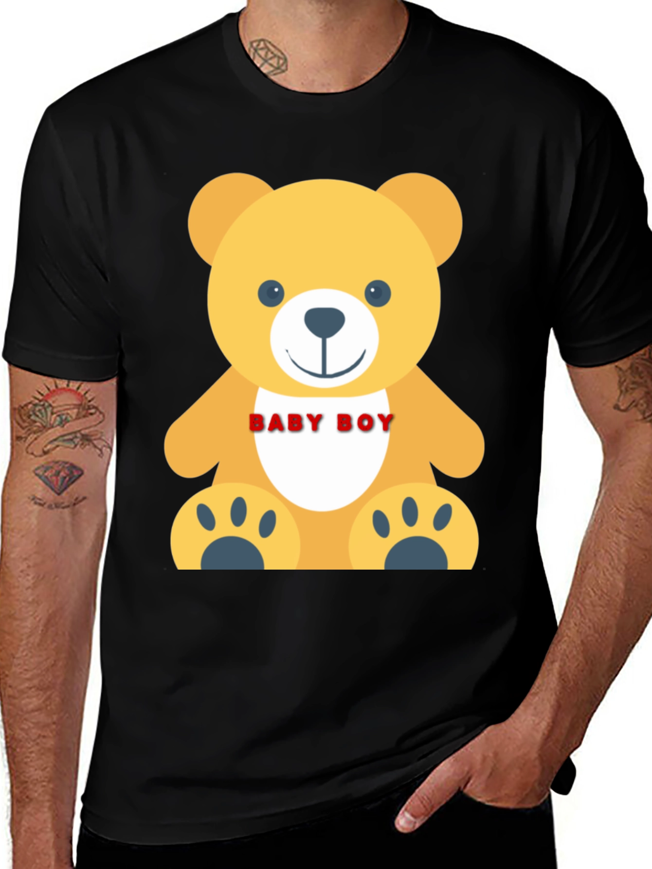 Baby Boy Teddy Bear Graphic T-Shirt