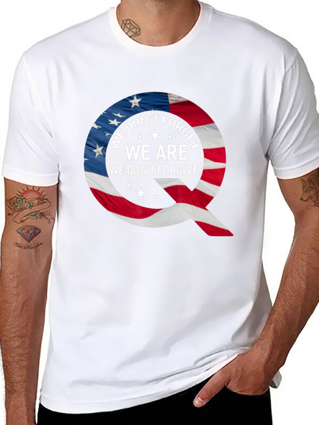 Q Patriotic T-Shirt: We Dont Forget