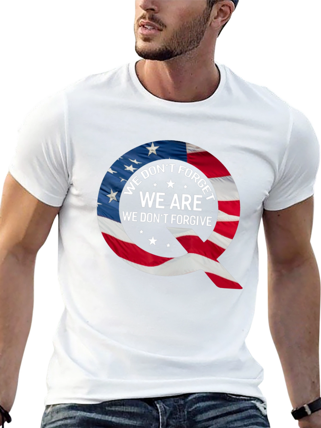 Q Patriotic T-Shirt: We Dont Forget