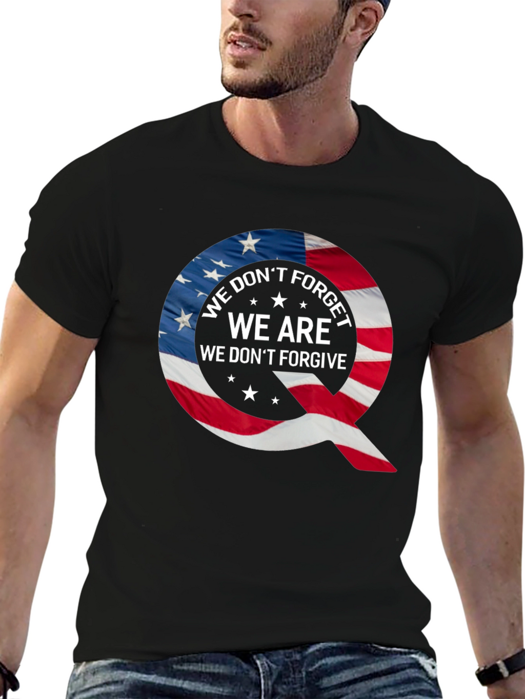 Q Patriotic T-Shirt: We Dont Forget