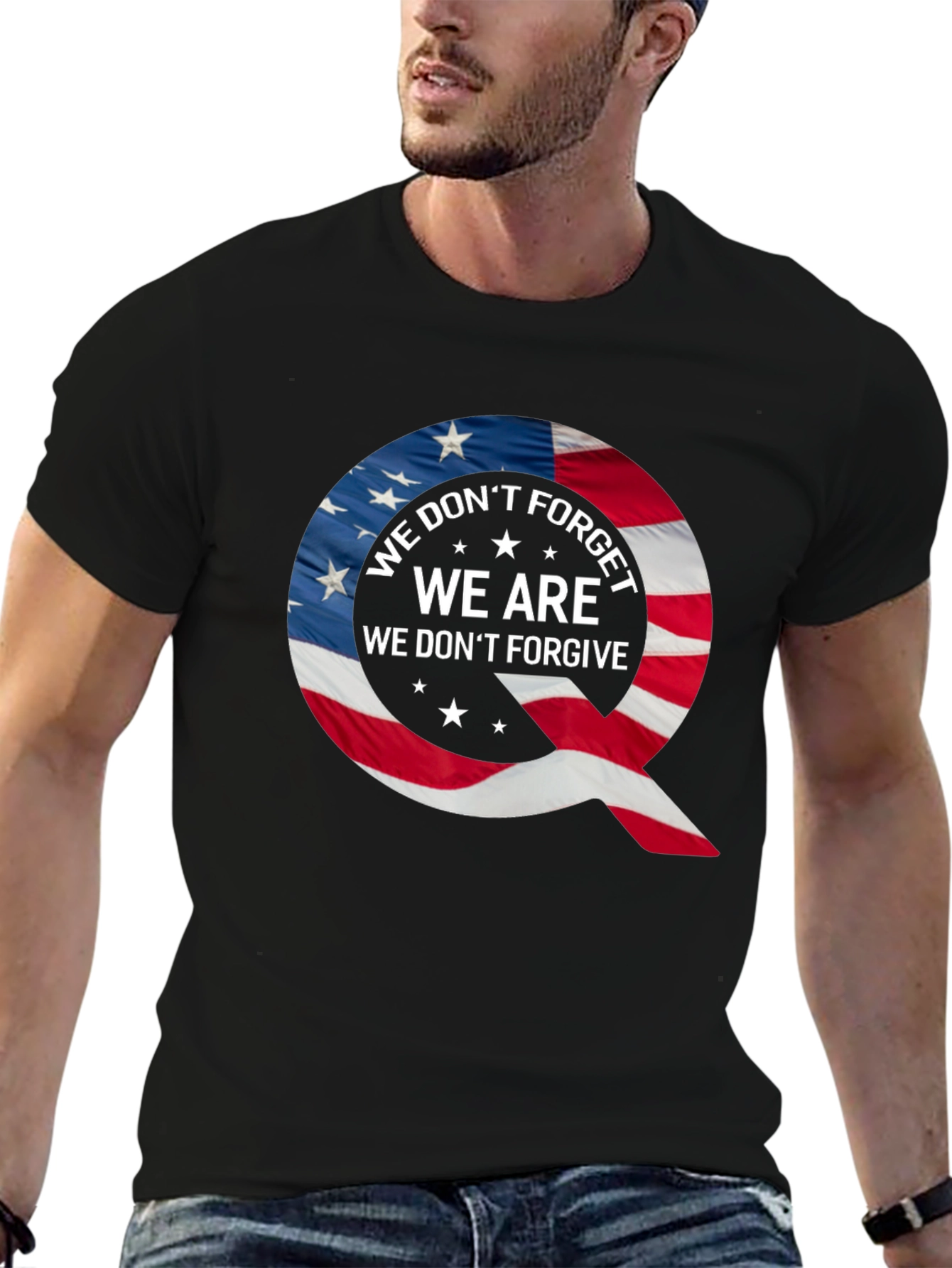 Q Patriotic T-Shirt: We Dont Forget