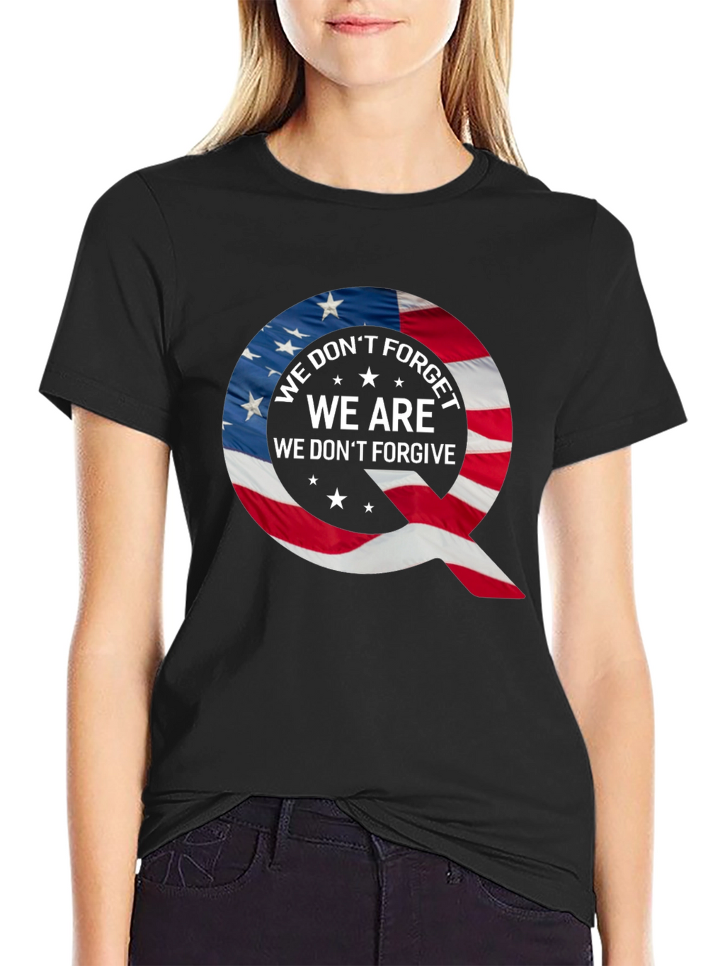 Q Patriotic T-Shirt: We Dont Forget