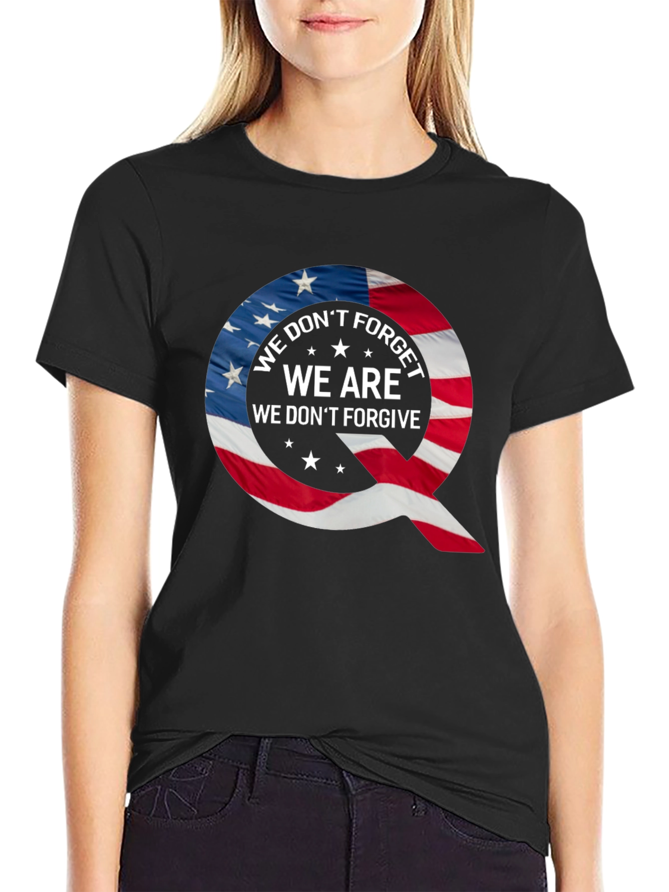 Q Patriotic T-Shirt: We Dont Forget