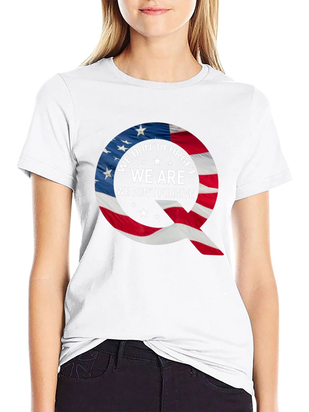 Q Patriotic T-Shirt: We Dont Forget