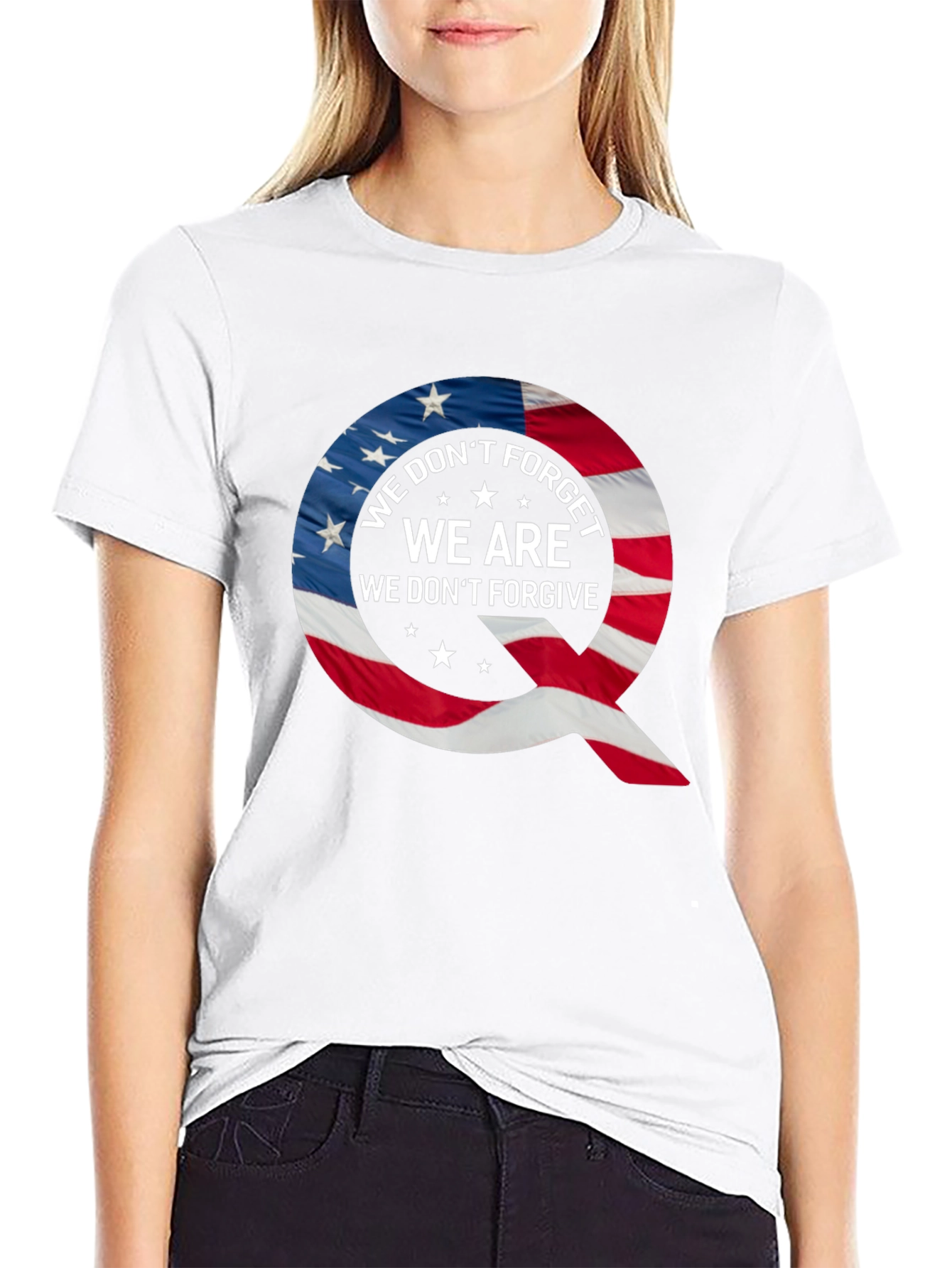 Q Patriotic T-Shirt: We Dont Forget