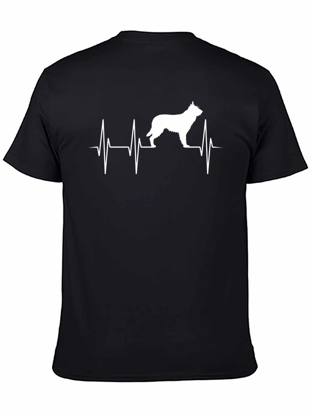 Dog Heartbeat T-Shirt - Black Graphic Tee
