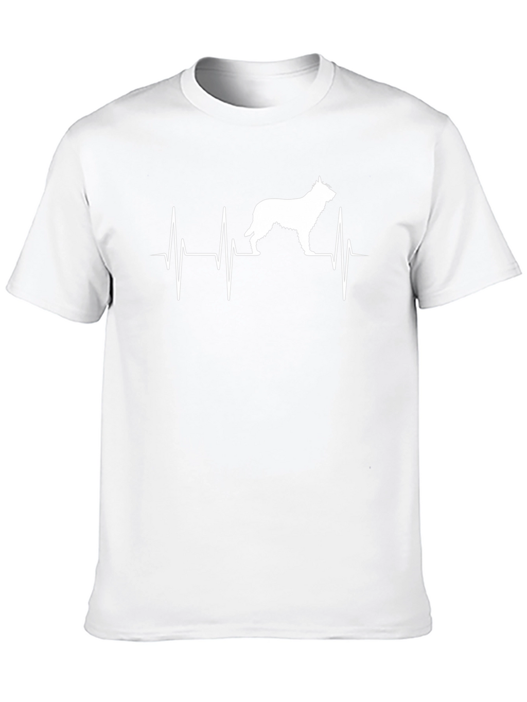 Dog Heartbeat T-Shirt - Black Graphic Tee
