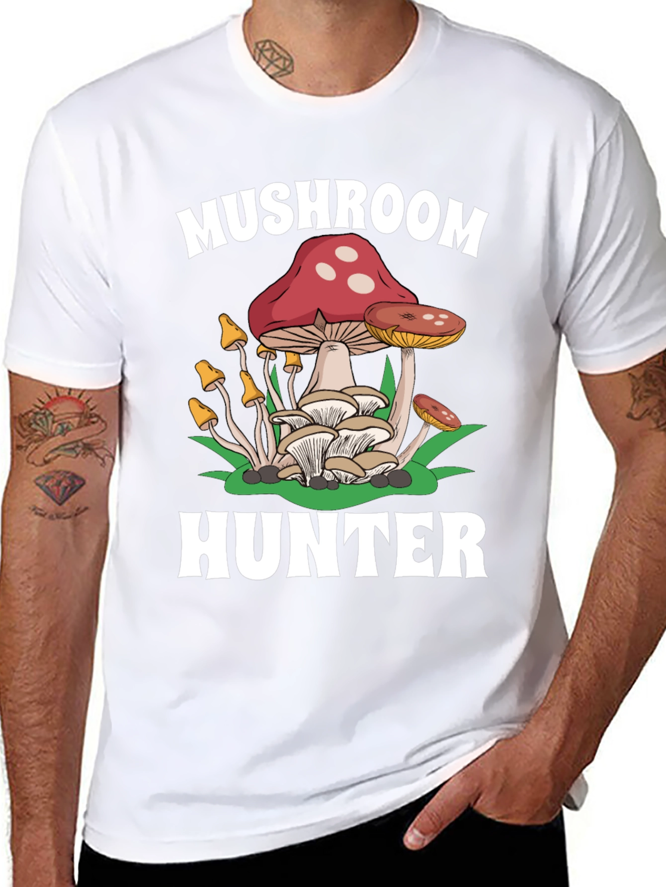 Mushroom Hunter Graphic Tee - Foraging Apparel