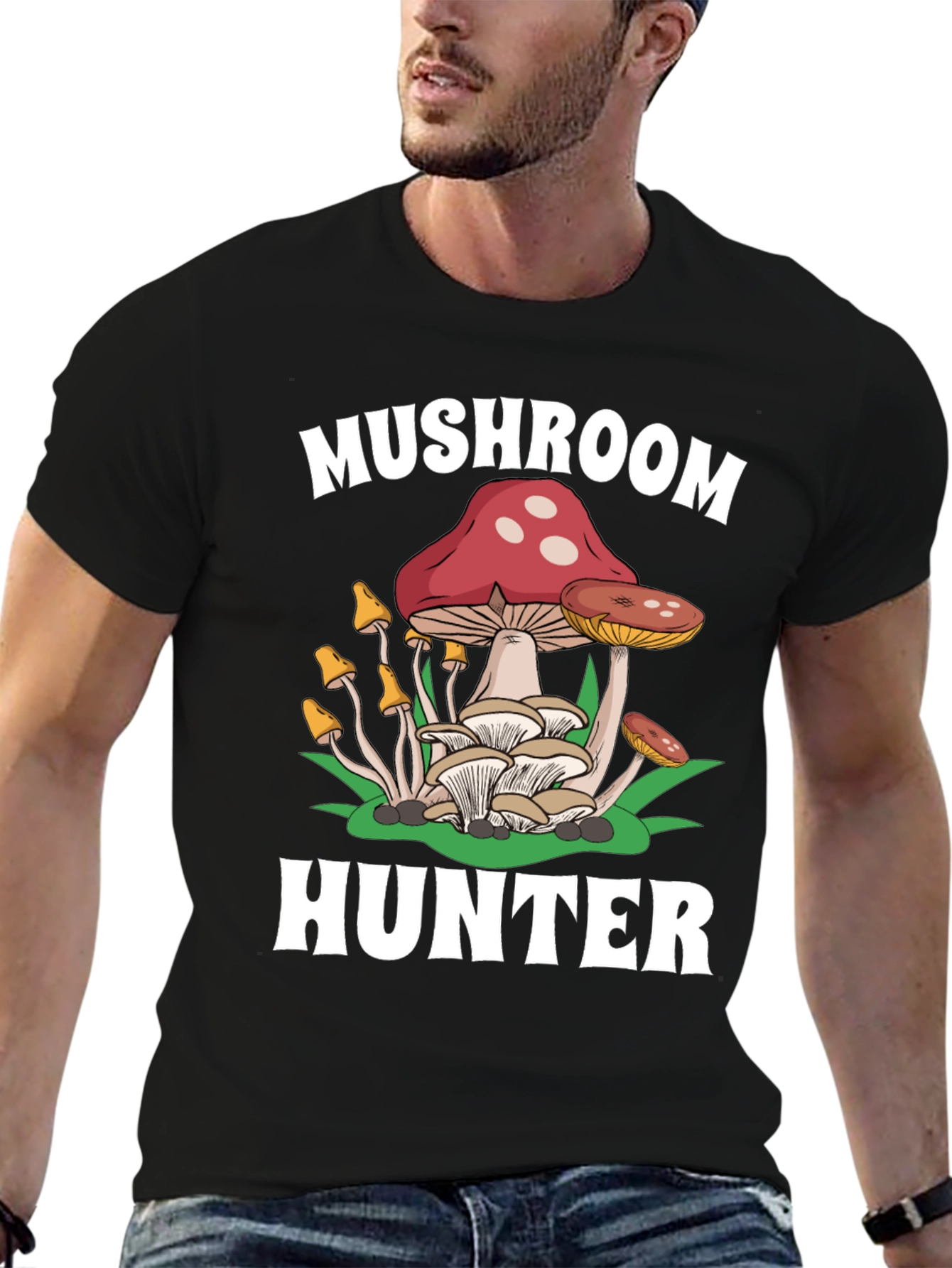Mushroom Hunter Graphic Tee - Foraging Apparel