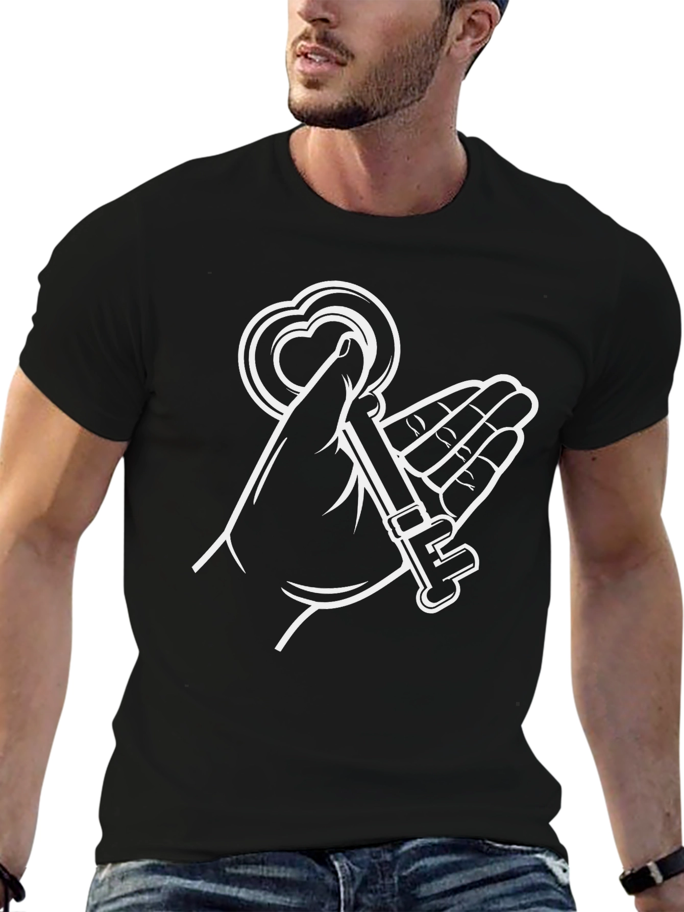 Heart Key T-Shirt - Unlock Your Style