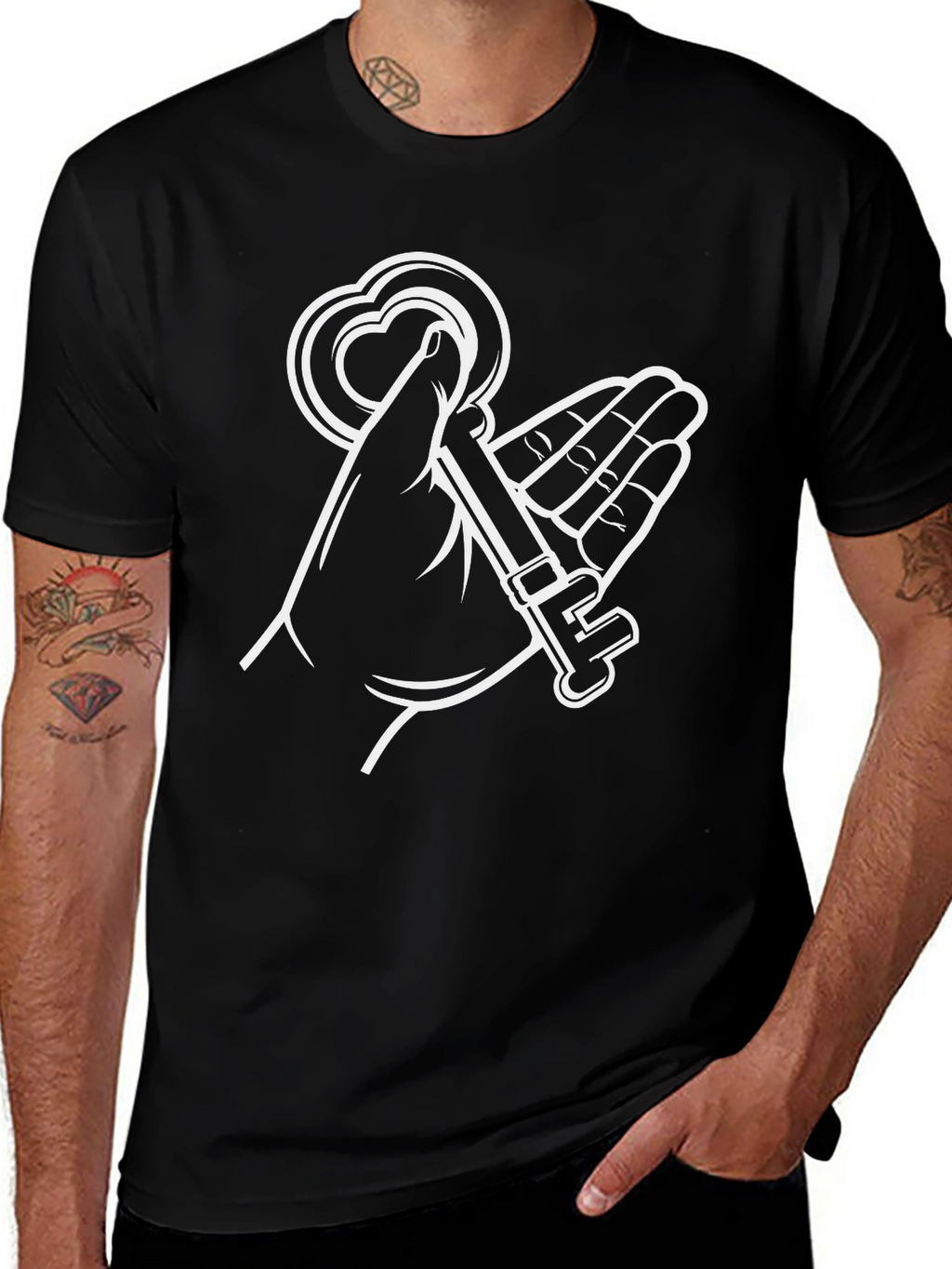 Heart Key T-Shirt - Unlock Your Style