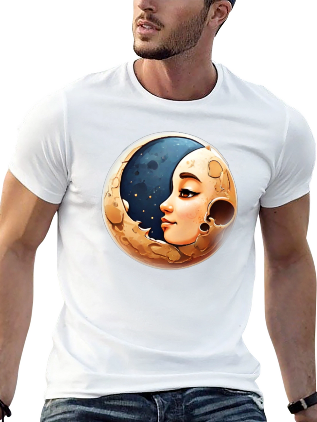 Moon Woman Graphic Tee - Stylish Unisex T-Shirt
