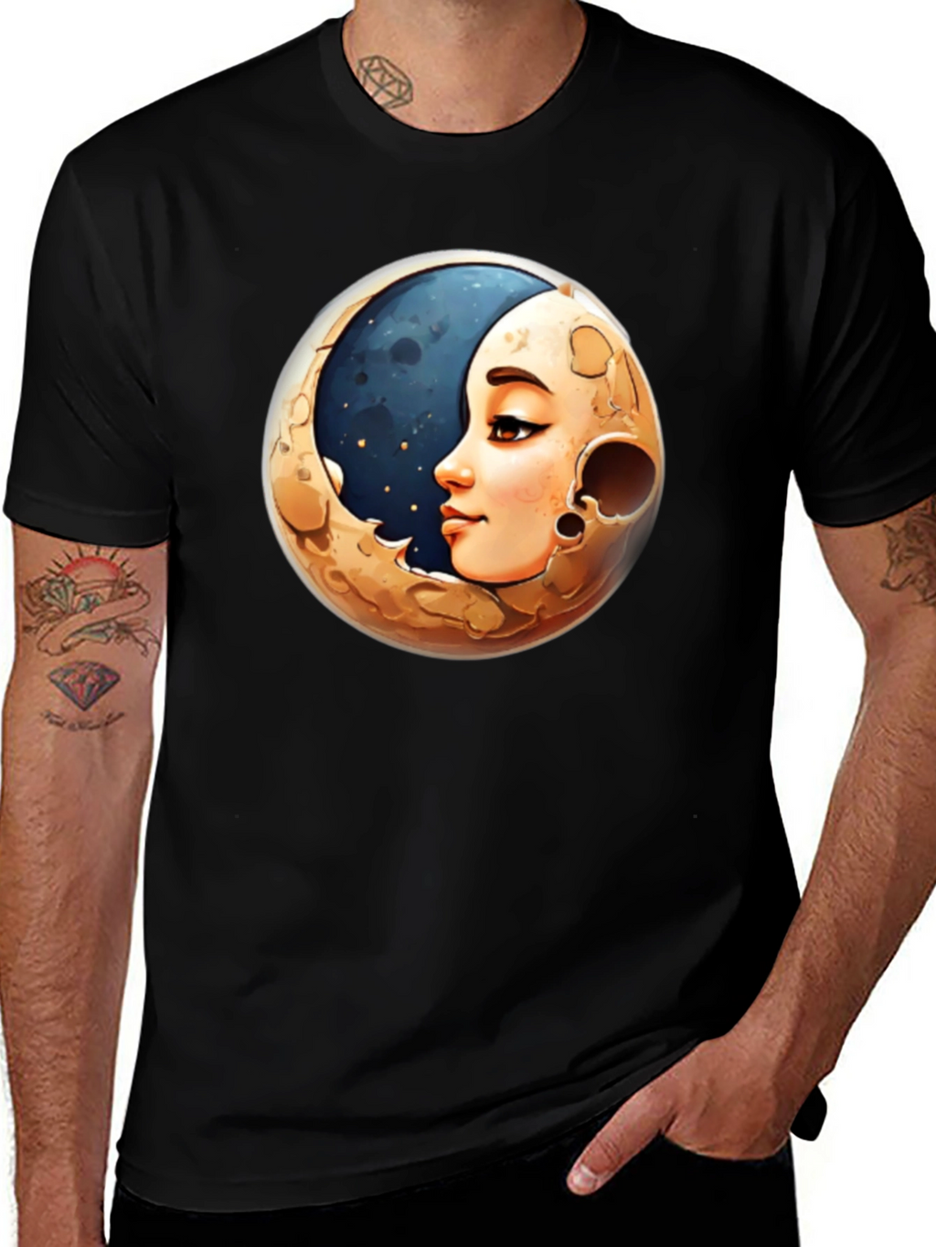 Moon Woman Graphic Tee - Stylish Unisex T-Shirt