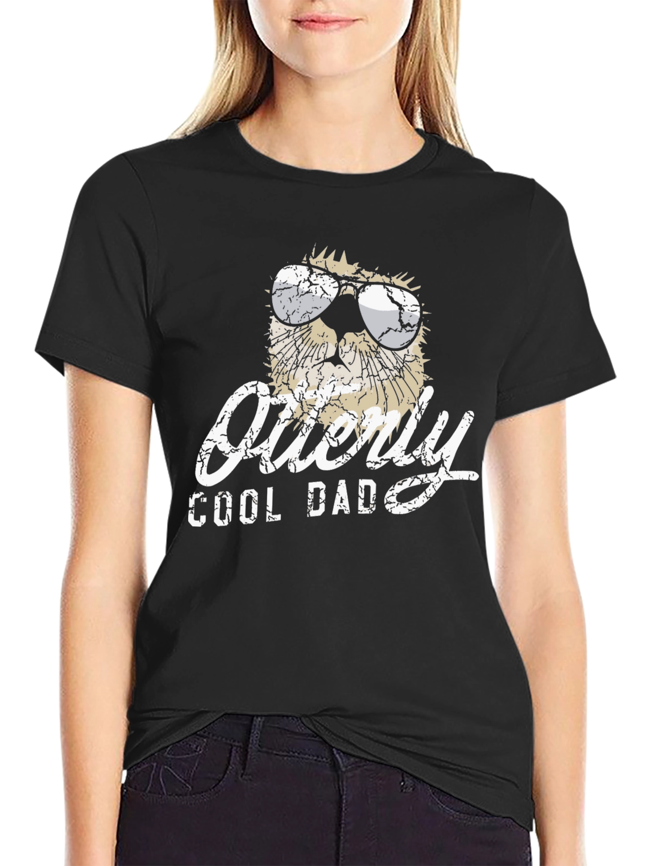 Otterly Cool Dad Graphic T-Shirt