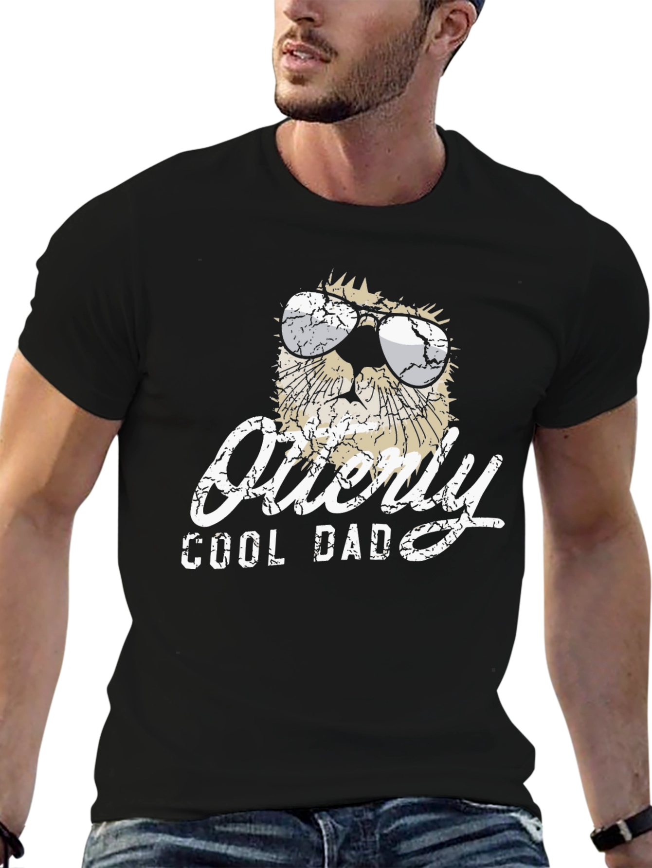 Otterly Cool Dad Graphic T-Shirt