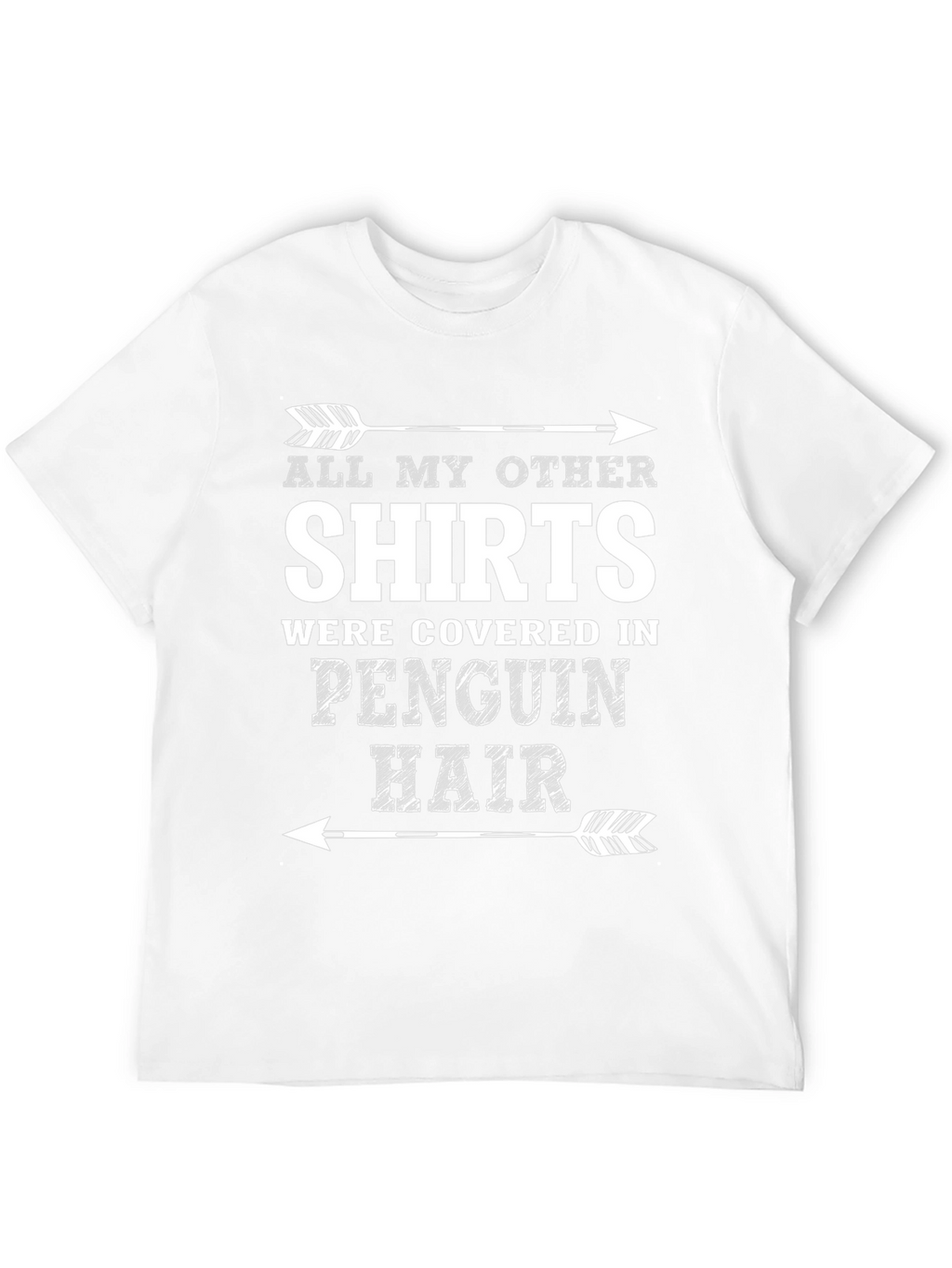 Penguin Hair T-Shirt Funny Novelty Graphic Tee