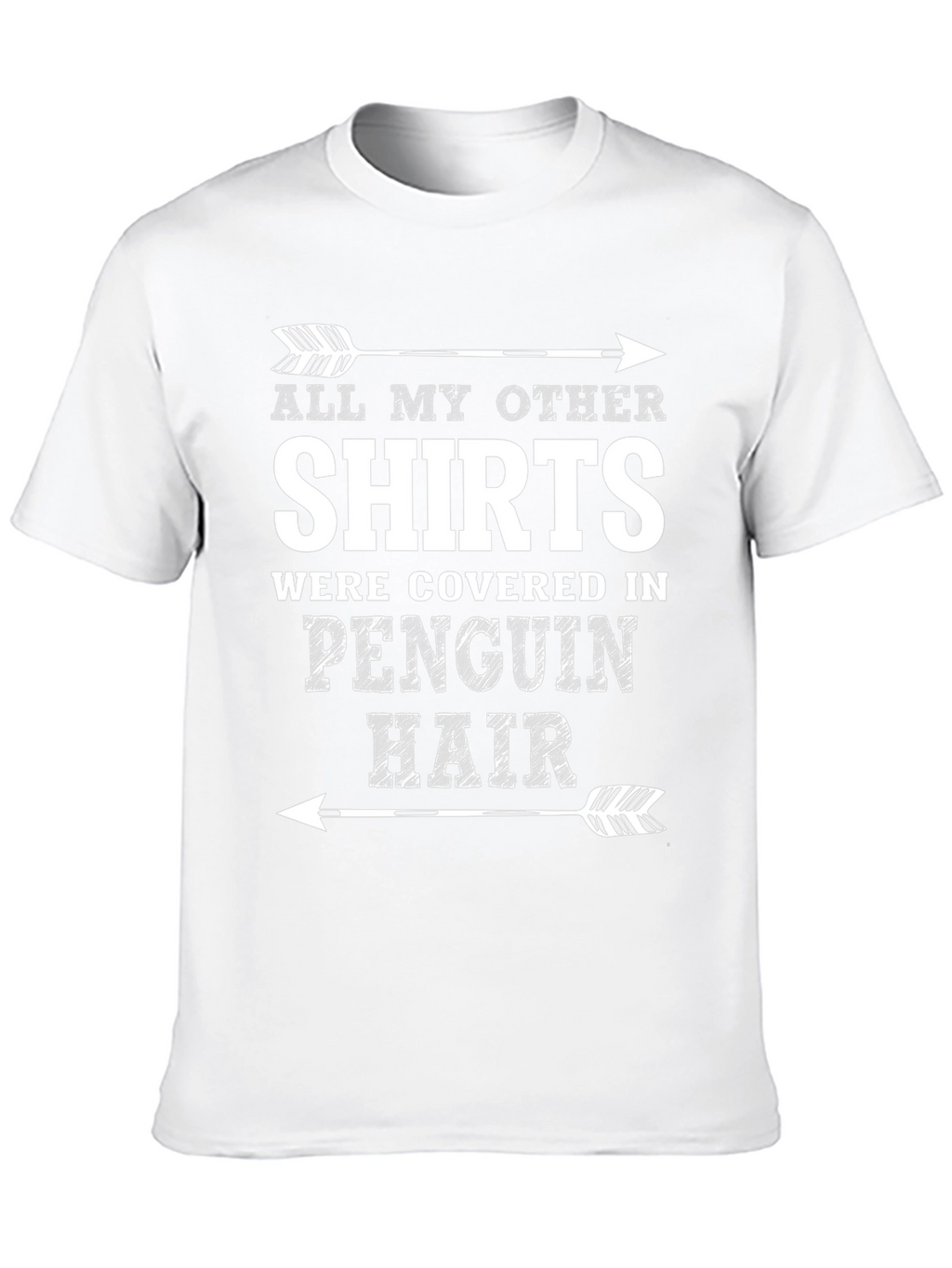 Penguin Hair T-Shirt Funny Novelty Graphic Tee
