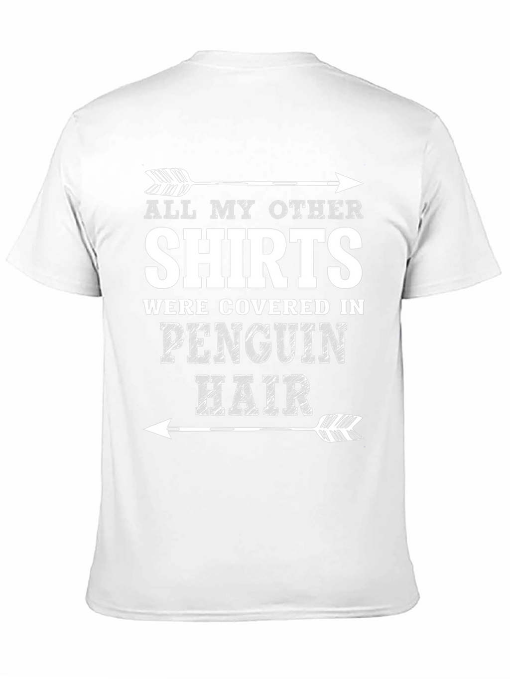 Penguin Hair T-Shirt Funny Novelty Graphic Tee