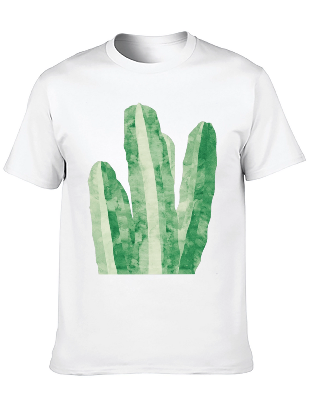 Green Cactus Graphic Tee - Trendy Black T-Shirt