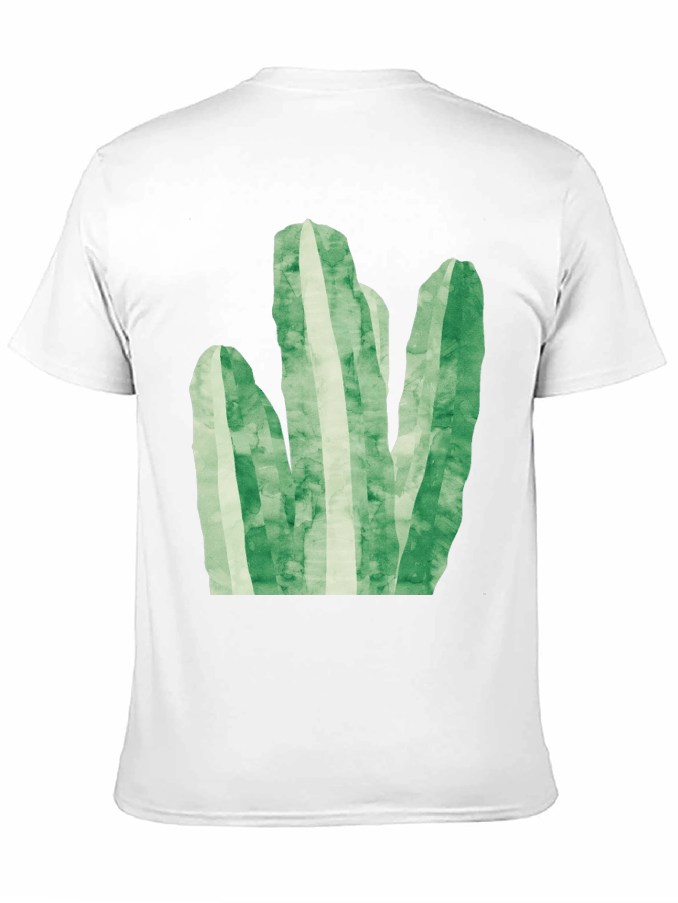 Green Cactus Graphic Tee - Trendy Black T-Shirt
