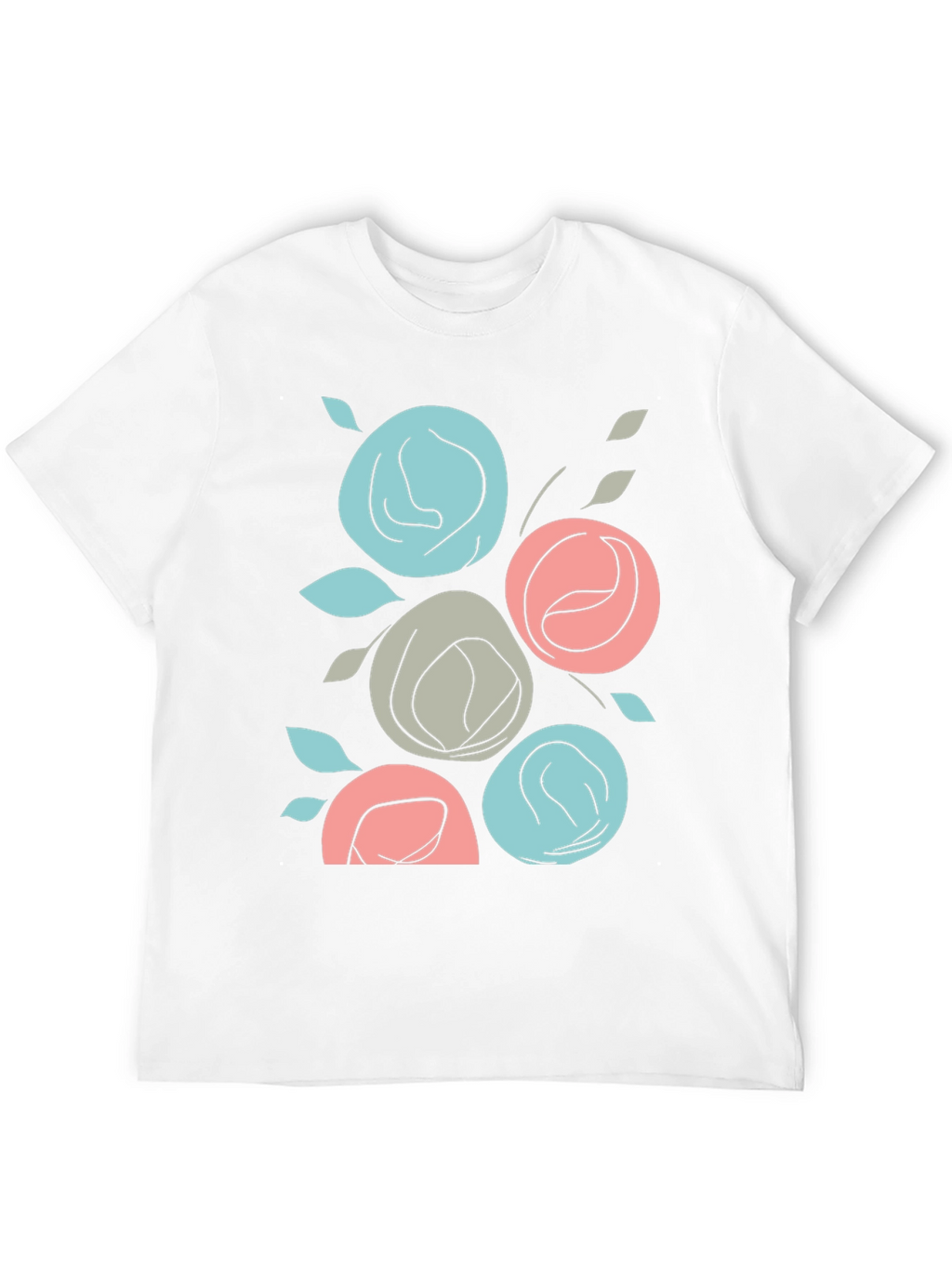 Floral T-Shirt: Abstract Rose Graphic Tee