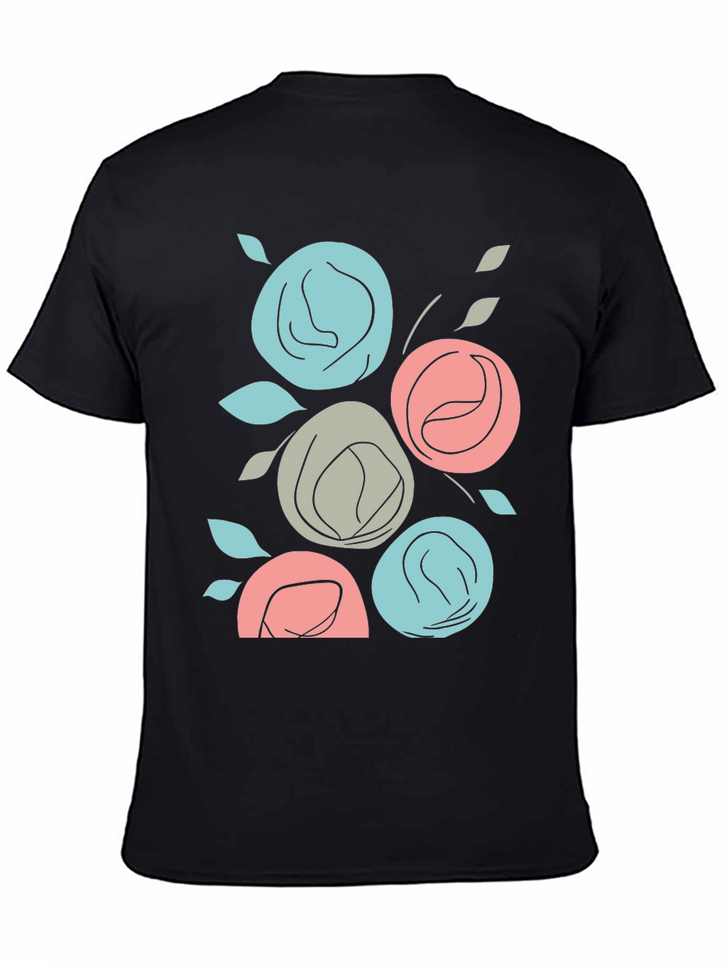 Floral T-Shirt: Abstract Rose Graphic Tee