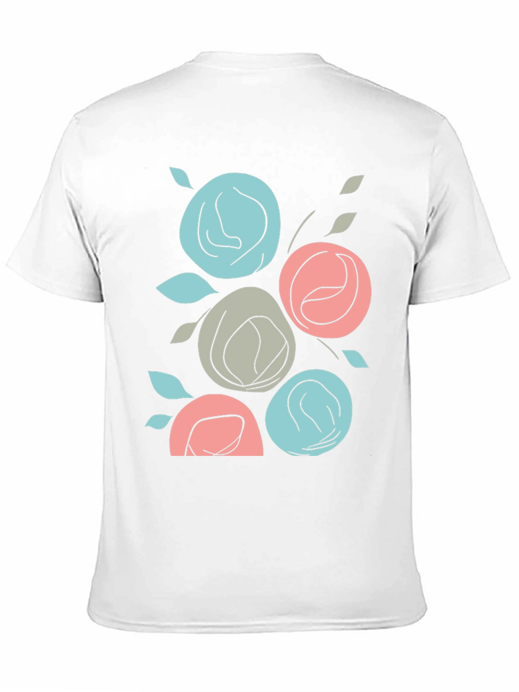 Floral T-Shirt: Abstract Rose Graphic Tee