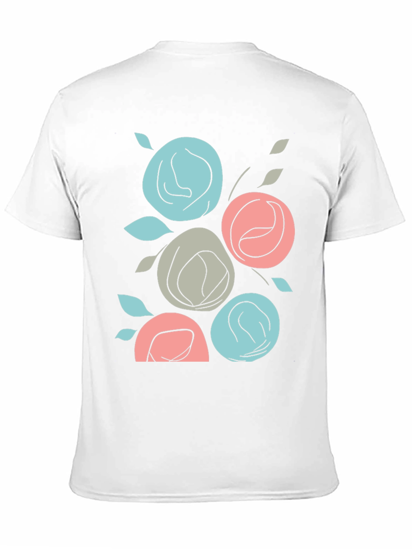 Floral T-Shirt: Abstract Rose Graphic Tee