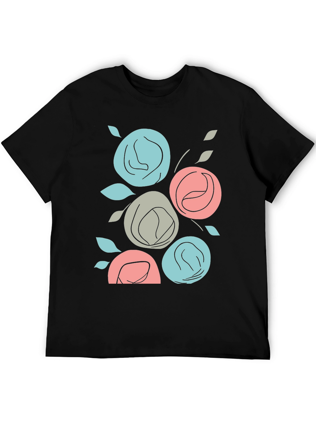 Floral T-Shirt: Abstract Rose Graphic Tee