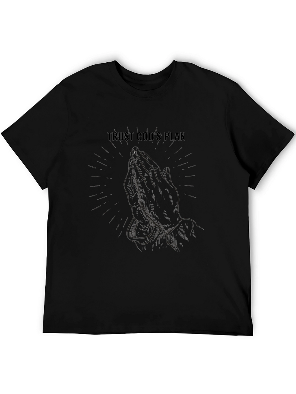 Trust Gods Plan Graphic Tee - Black