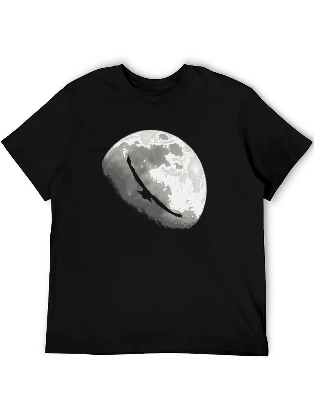 Eagle Moon Graphic T-Shirt - Black