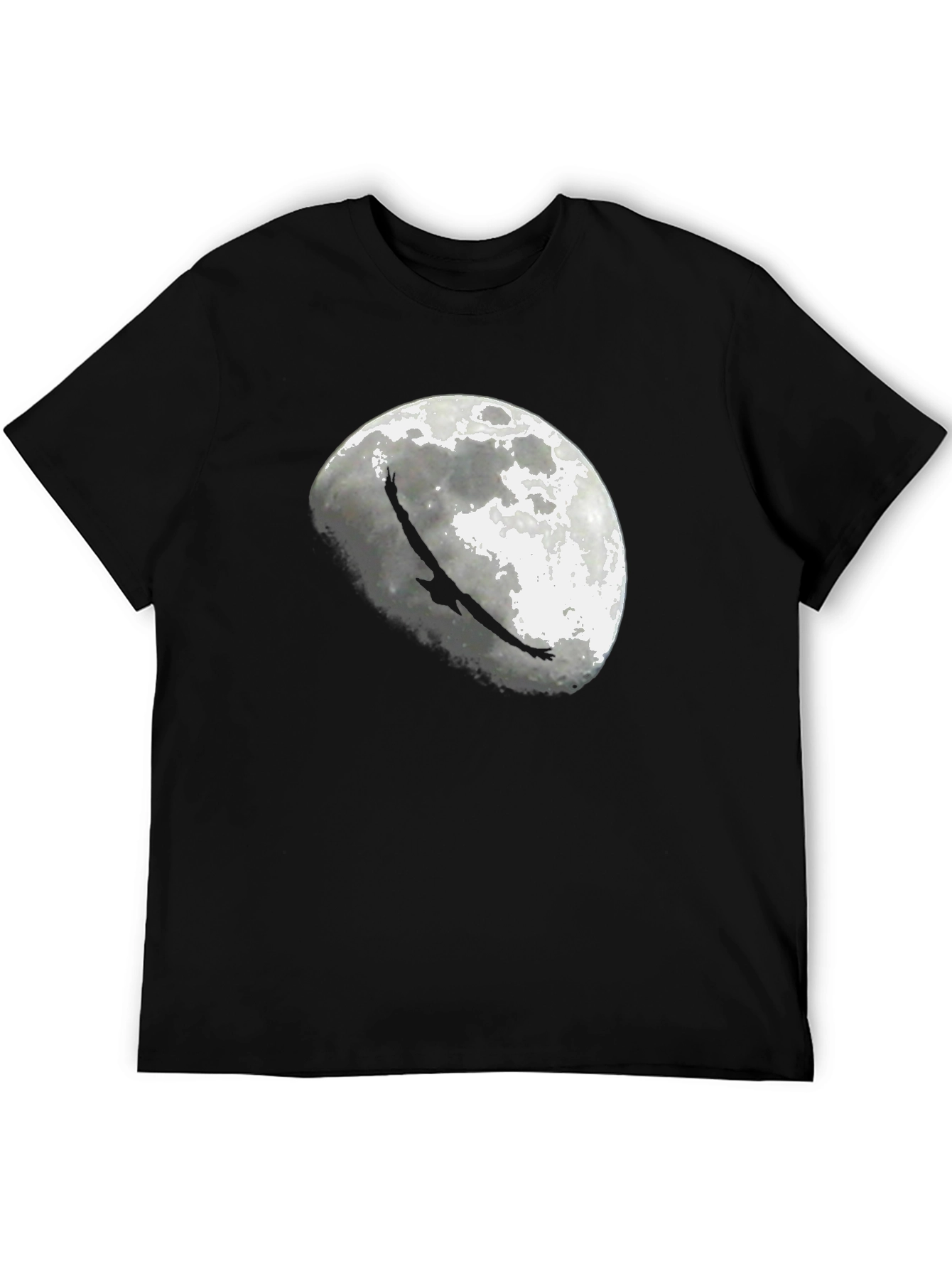Eagle Moon Graphic T-Shirt - Black