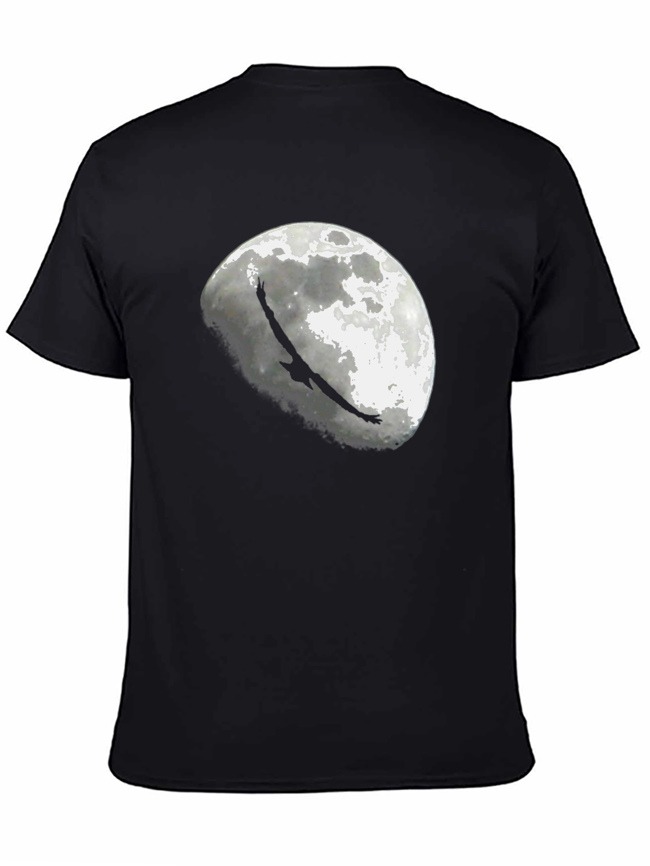 Eagle Moon Graphic T-Shirt - Black