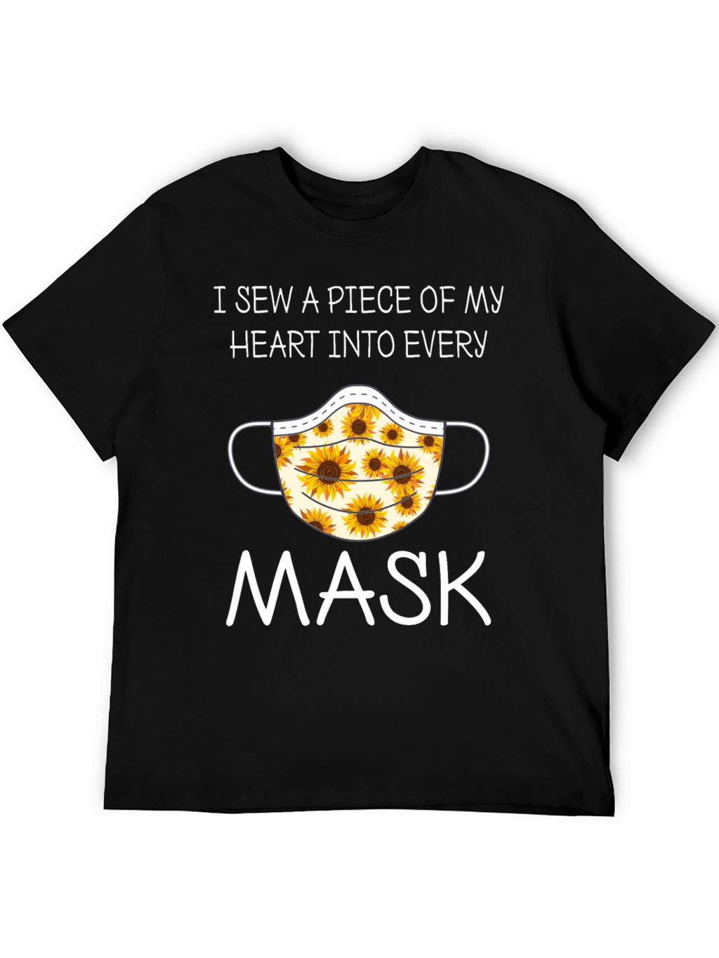 Sunflower Face Mask T-Shirt