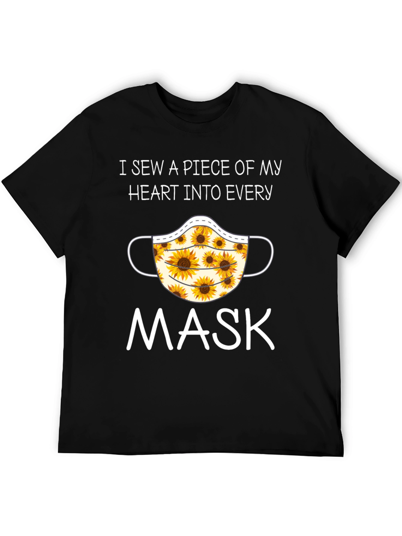 Sunflower Face Mask T-Shirt