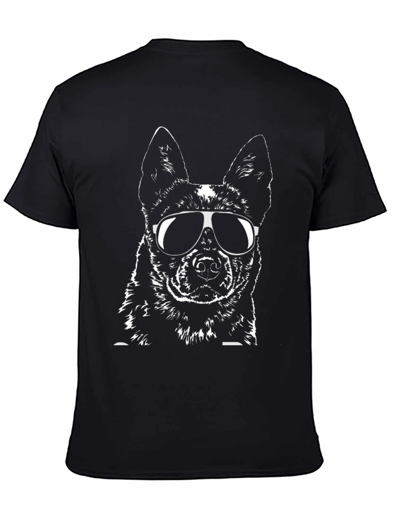 Cool Dog Graphic Tee - Black