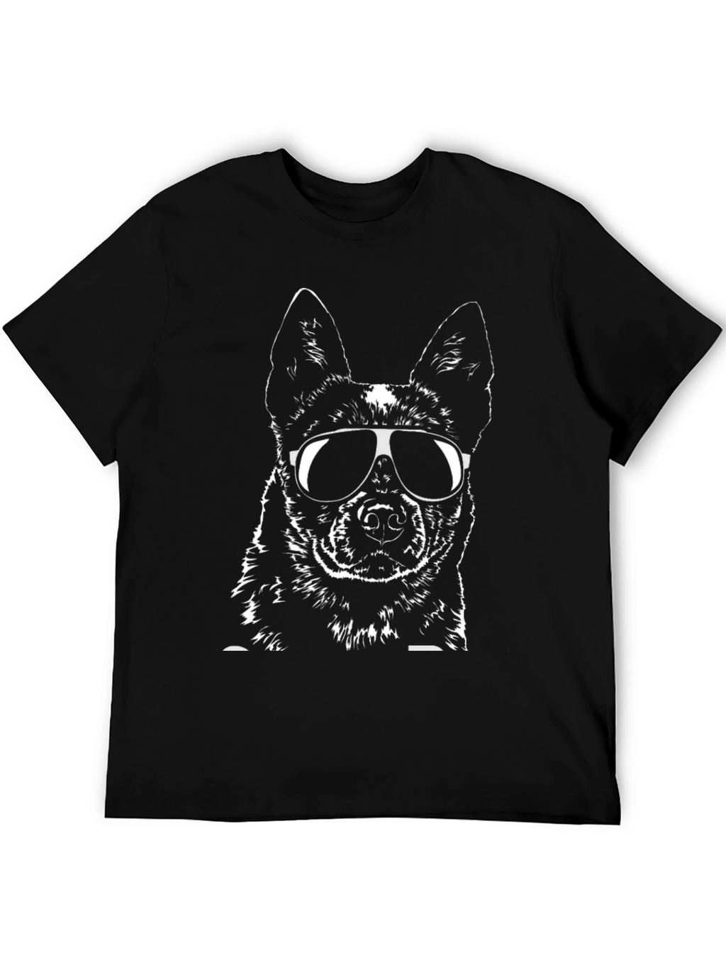 Cool Dog Graphic Tee - Black