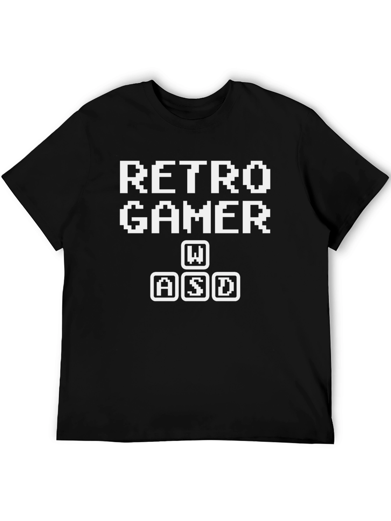 Retro Gamer WASD Keys Black T-Shirt