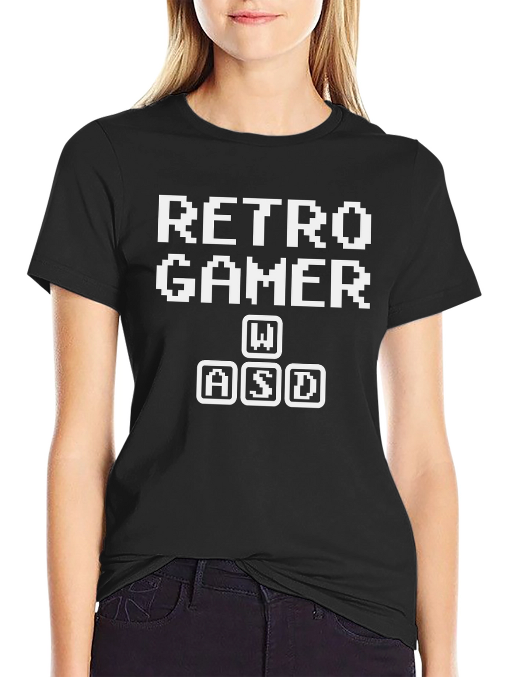 Retro Gamer WASD Keys Black T-Shirt